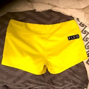 Euc neon yellow medium Fleo shorts